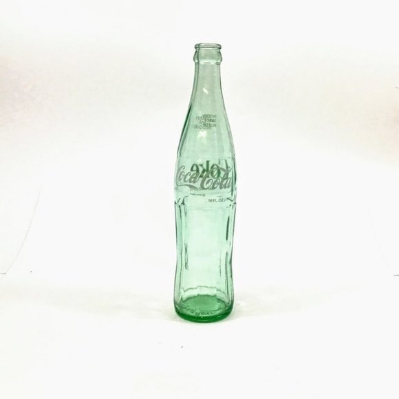 VINTAGE 16oz Coca Cola Bottle Green Glass Coke - Picture 1 of 2